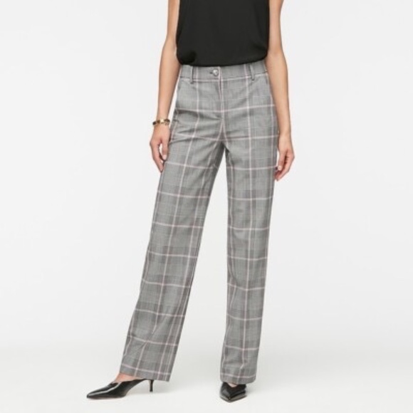 J. Crew Full-length Peyton Pant in Everyday Wool Plaid Print - Picture 3 of 7